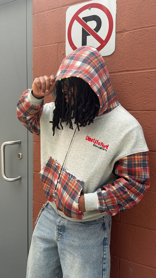 Plaid Zip-Up
